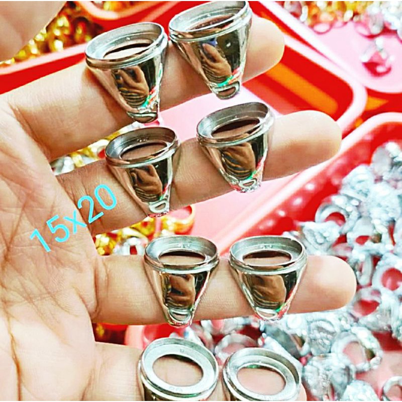 RING/EMBAN/CANGKANG/WADAH CINCIN TITANIUM ASLI