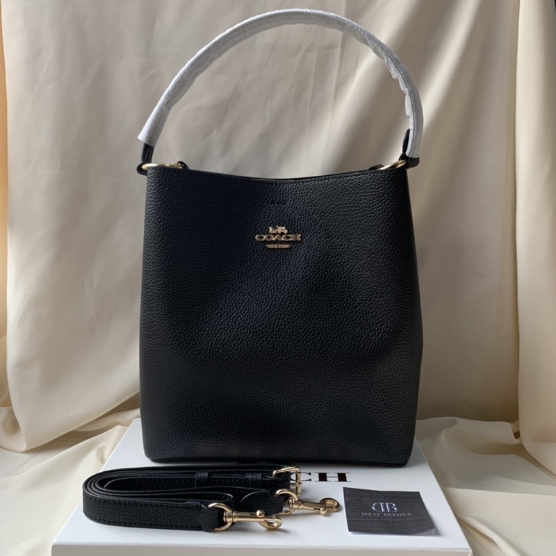 Coach Town Bucket Black(91122)