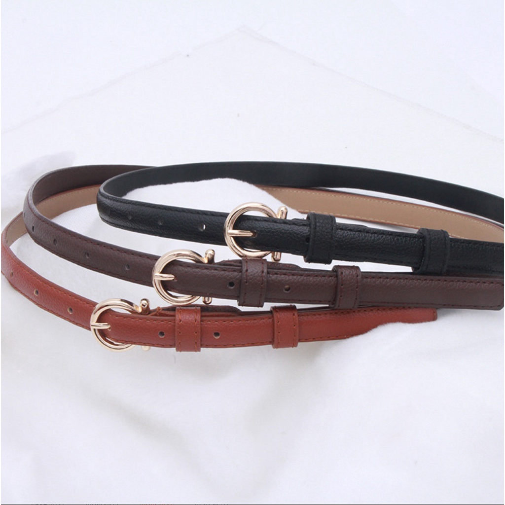 Ikat Ban Pinggang BUCKLE ALLOY A164 Korea Fashion Kulit Gasper Kecil Sabuk Cewe Belt Wanita