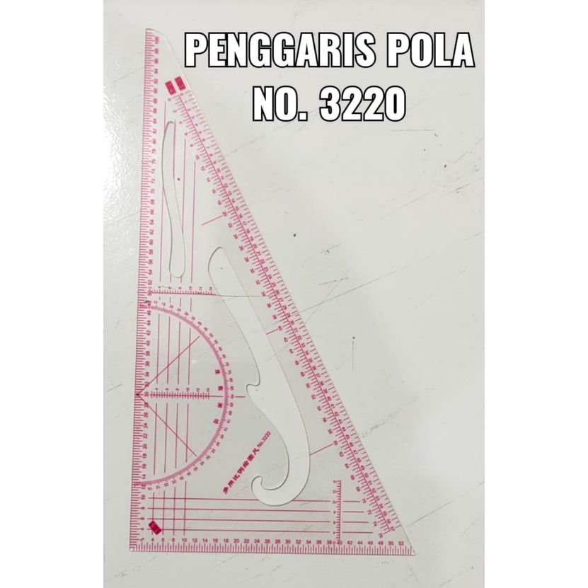 

Penggaris Quilting No 3220/Quilting Ruler/Penggaris Pola Bahan