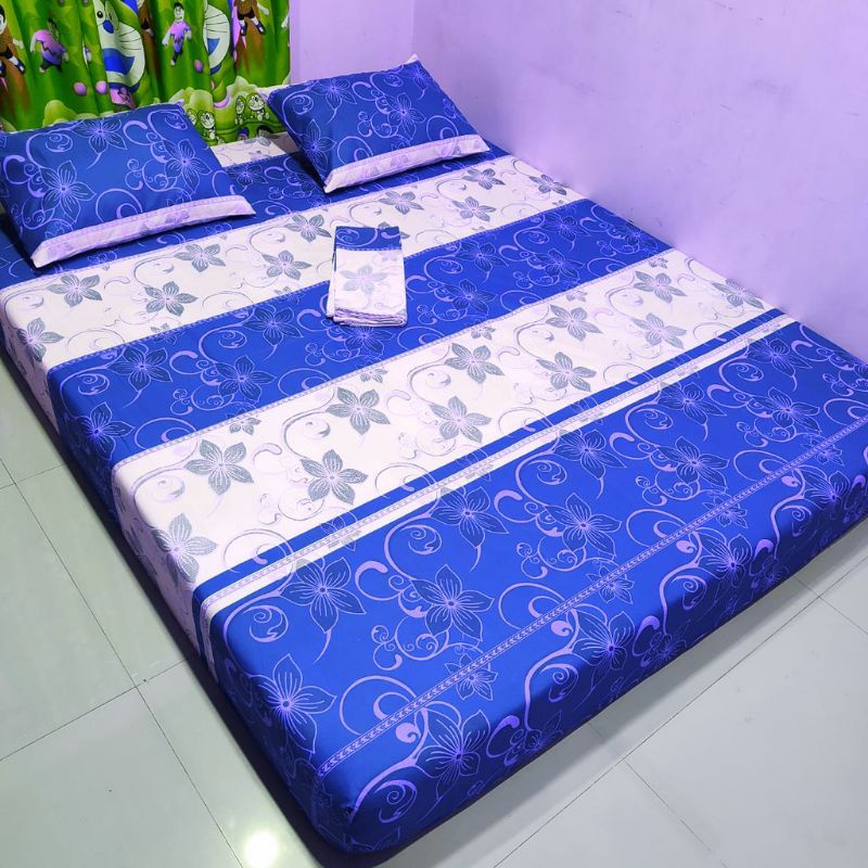 sprei homemade kain katun mikro adem sudut karet ukuran 180x140x10