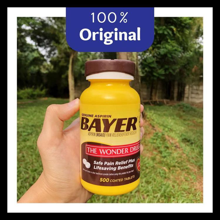 Bayer Aspirin 500 Tablet @325Mg - Pain Reliever &amp; Fever Reducer - Usa Kode 771