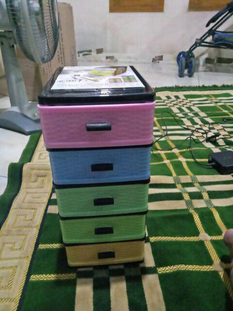 Hawaii Laci Plastik / Container Mini 5 Susun
