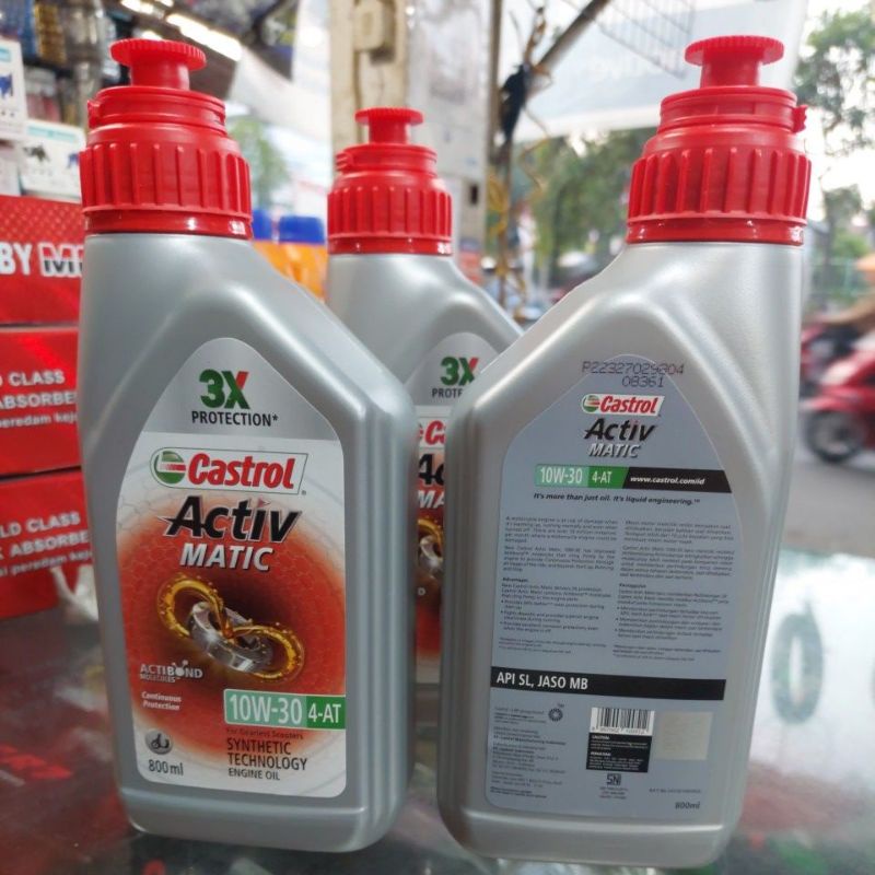 oli castrol matic activ 800ml SEA 10w-30 synthetic untuk motor matic honda/yamaha/suzuki