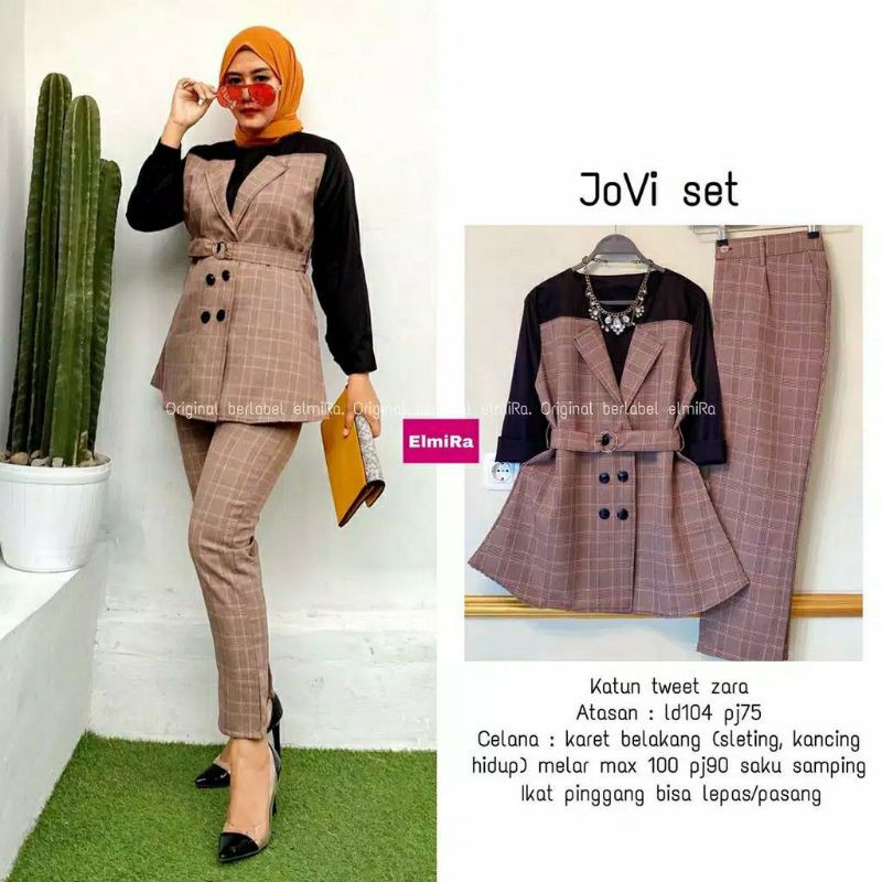 JOVI SET 2 IN 1, SETELAN WANITA TERKINI