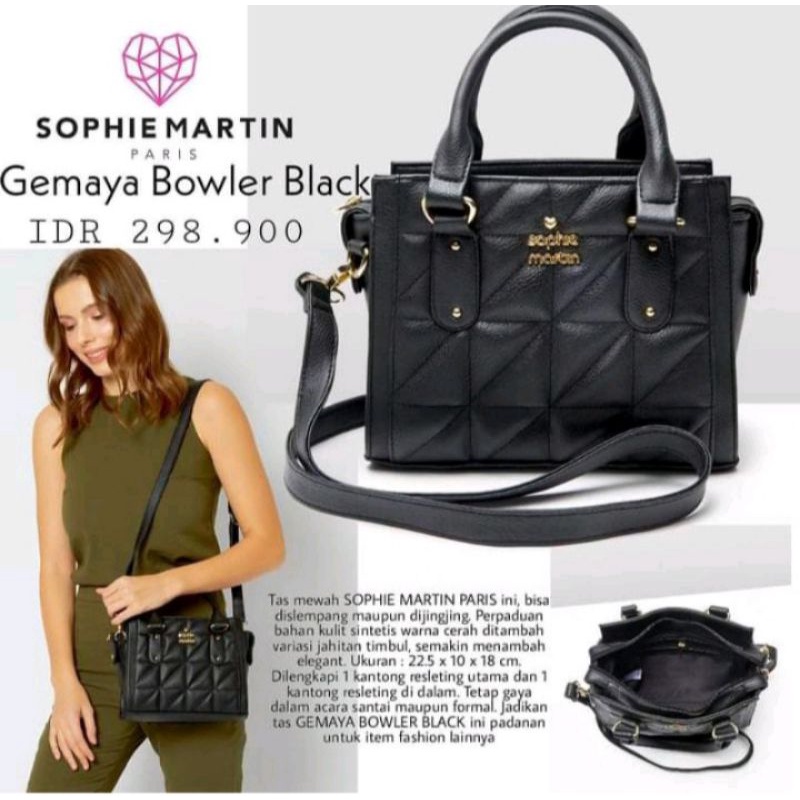 Tas Gemaya Bowler Black Sophie Paris