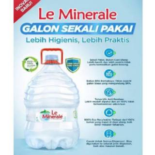 Le Minerale 15 Liter (Galon + Isi Air Mineral 15liter