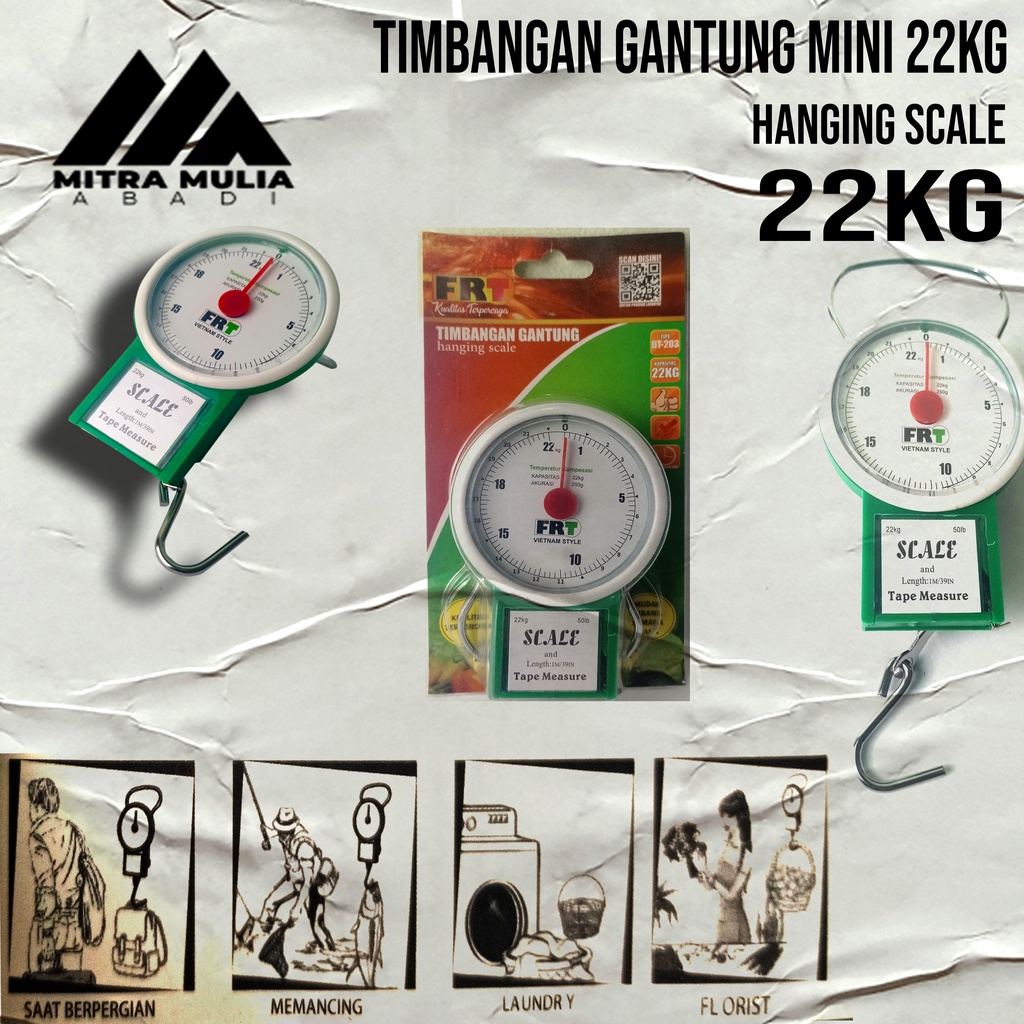 Timbangan Gantung Mini 22kg | Hanging Scale 22kg