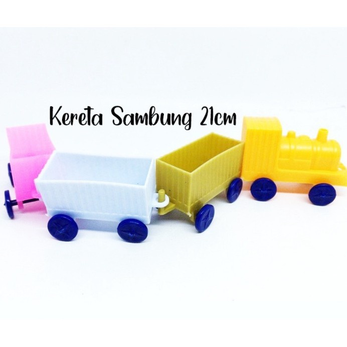 MOMBABY1 Mainan jadul - Mainan kereta warna warni anak 21 cm MOMBABY1