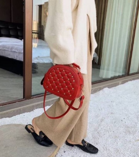 New Hand Bag Top Handle Sling Bag 2020 CRANBERRIES - NANO NANO FULL STOOD / Tas Selempang Cover Stud