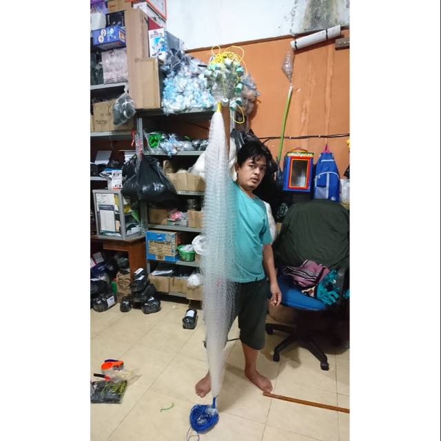 Jaring ikan siap pakai murah bahan senar , jaring danau ,jaring penangkap ikan di sungai