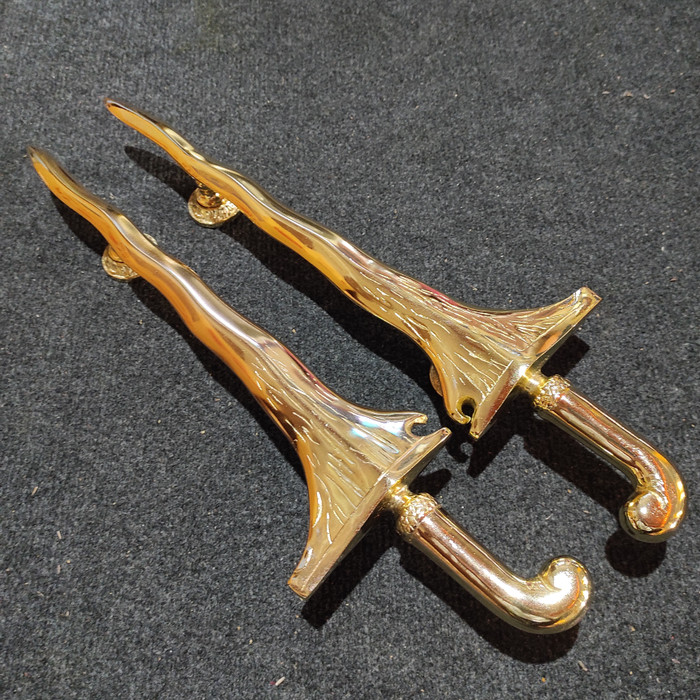 handle gagang pintu rumah model keris lekuk 50cm Laris