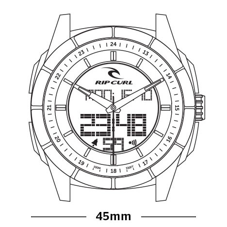 Jam Tangan Rip curl Mayhem digital