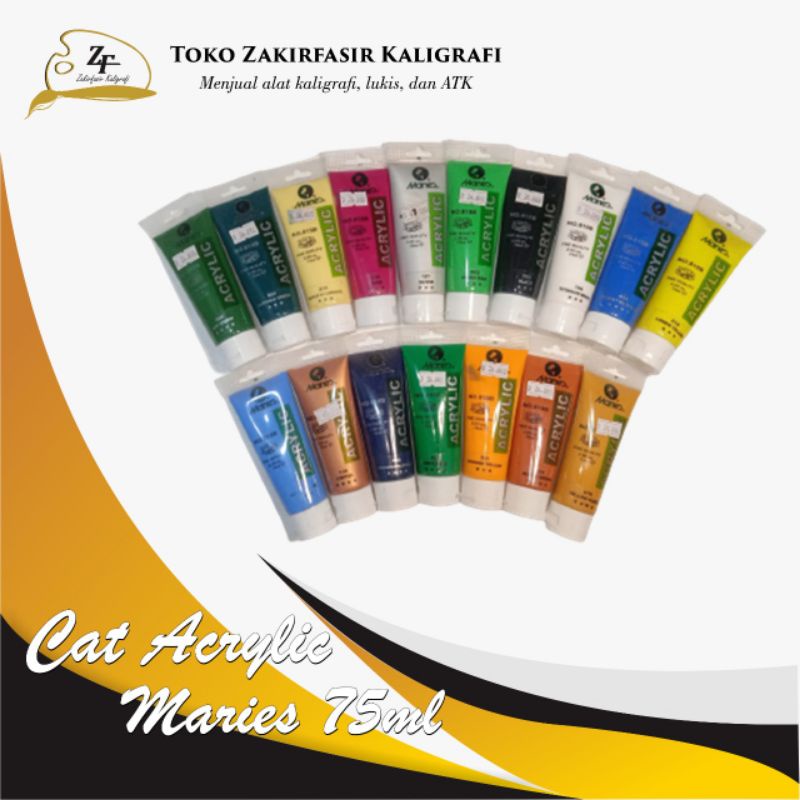 

MARIES ACRYLIC COLOUR 30ML- CAT AKRILIK MARIES 30 ML - PAINT ACRYLIC COLOR MARIES PART 1
