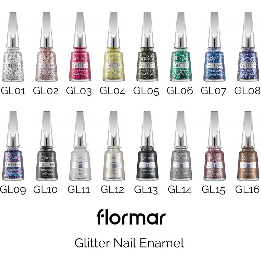  flormar  kutex HALAL catkuku glitter nail enamel ecer 1pc 