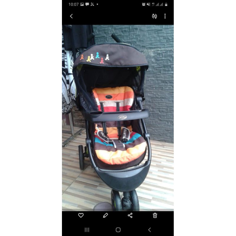 stoller kereta dorong bayi merk pliko milano preloved