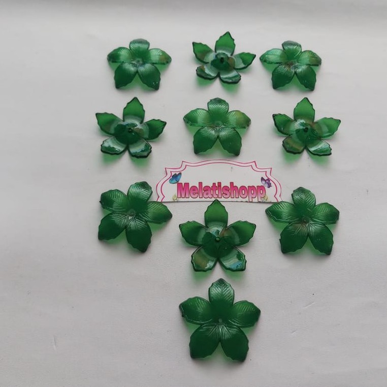 Kelopak Bunga Akrilik 872 Mote Ac Bening 8465 per 1 pon