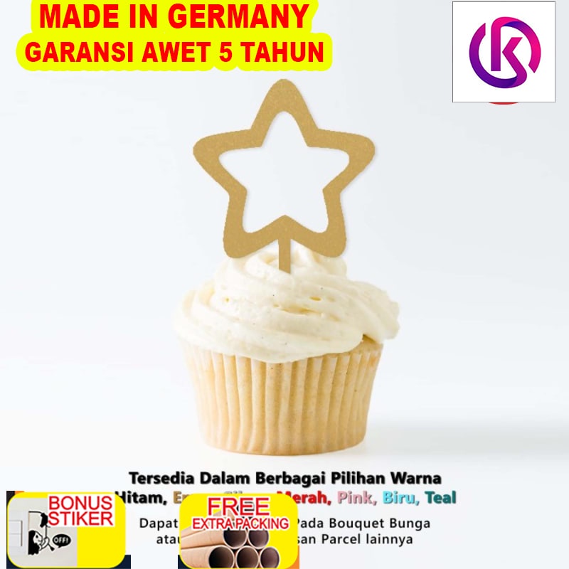

Grosir Cup Cake Topper MINI - STAR - Topper Kue Model Bintang