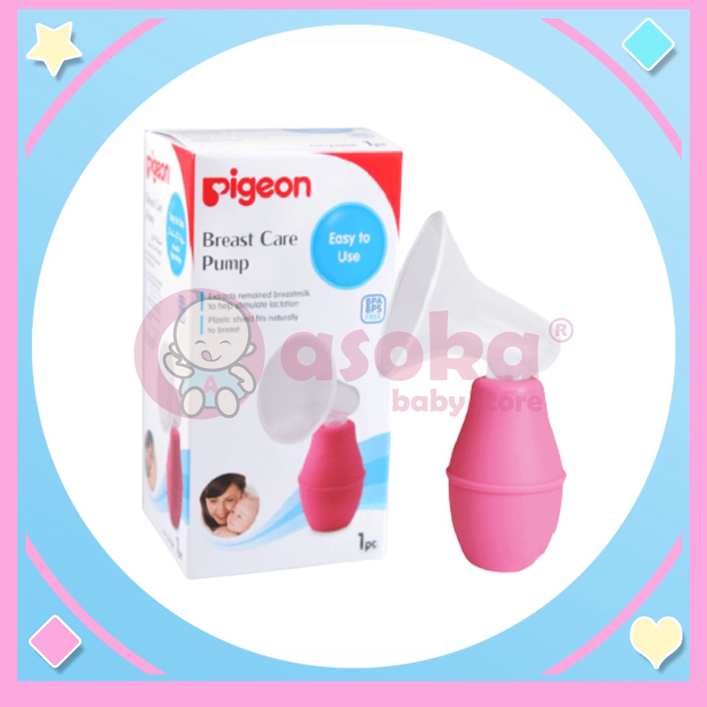 Pigeon Breast Pump Plastic Made/Breast Care Pump ASOKA