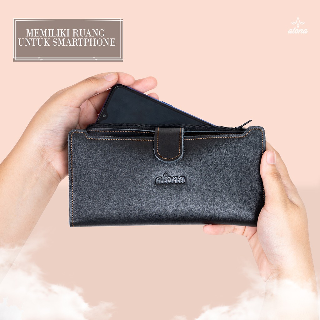 REVEN LEATHER - dompet wanita kulit asli alona evelyn  alona leather