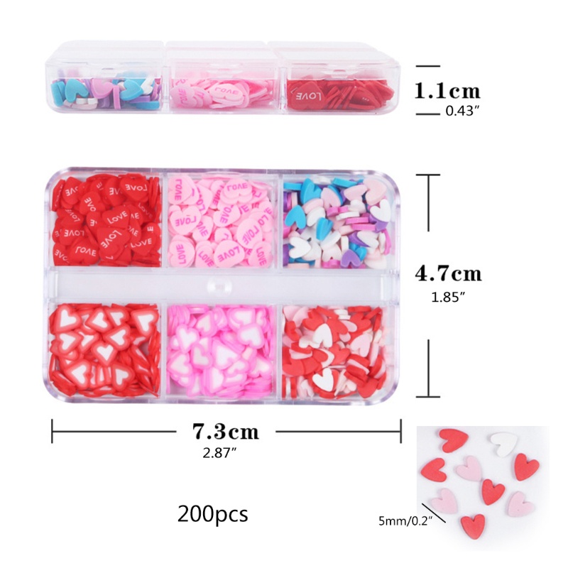 SiySerpihan Tanah Liatsequinpayet Aneka Desain Tema Valentine Untuk Nail Art