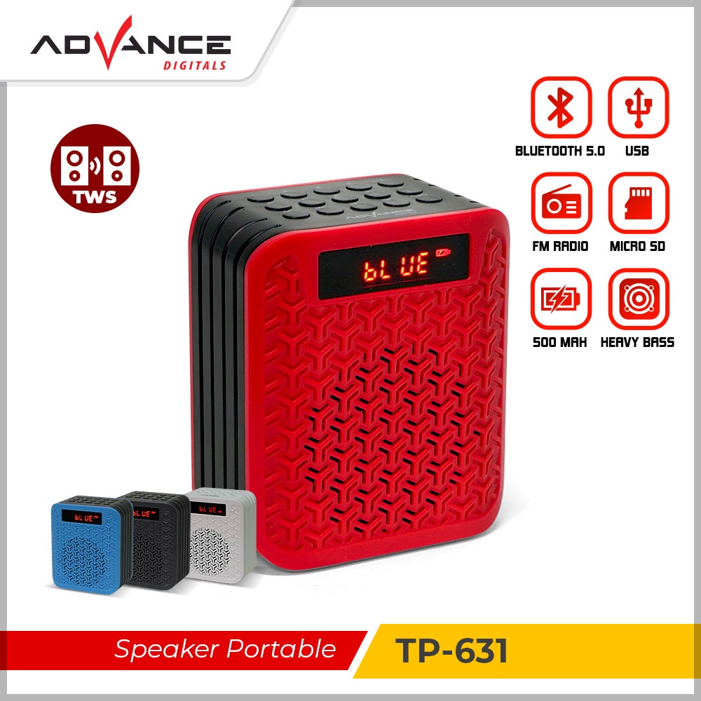 Speaker Advance Bluetooth Portable Music Box Advance TP631