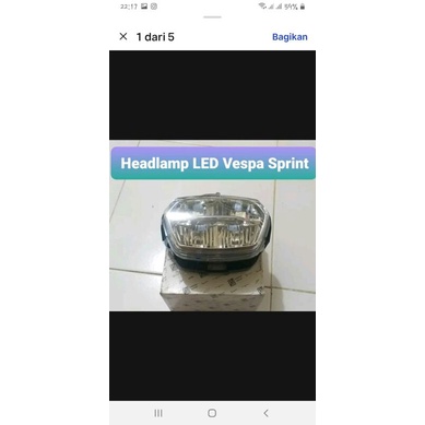 Headlamp LED / Lampu depan Utama Led Vespa Sprint Abs faselift