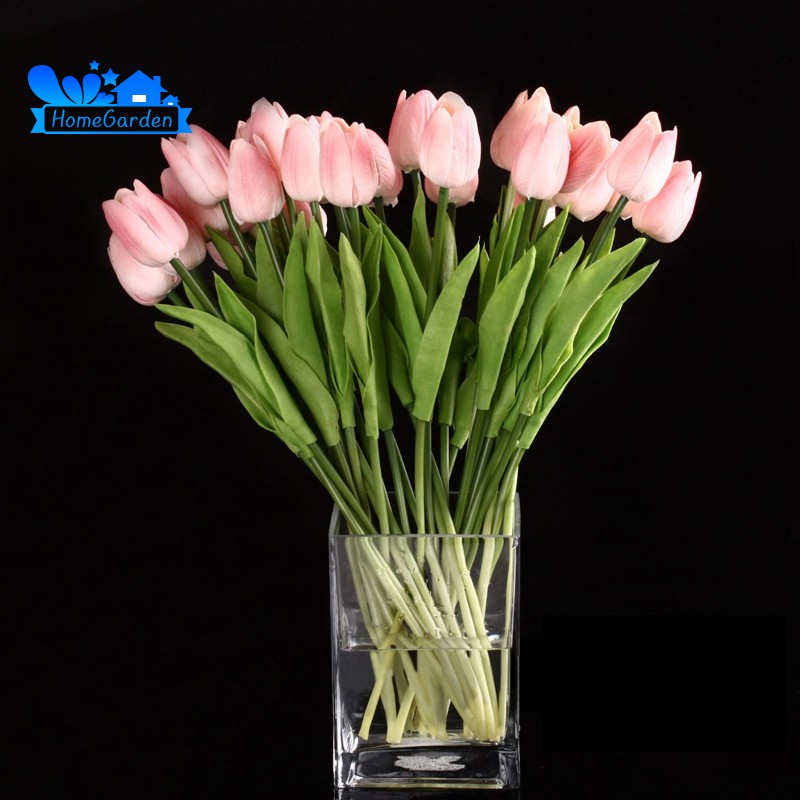 10pcs Bunga Tulip Model Real Touch Bahan Latex Berkualitas Tinggi Warna Pink Shopee Indonesia