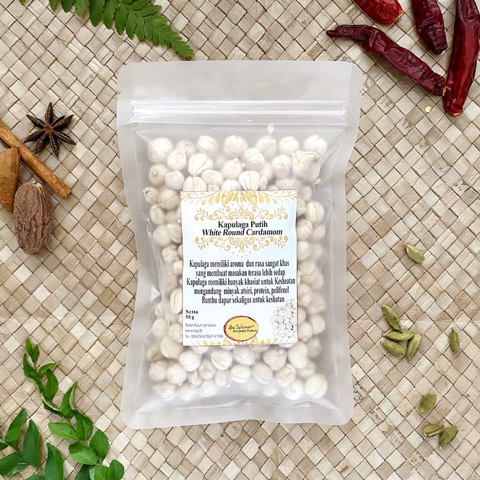 

Kapulaga Putih Super pack / White Round Cardamom Pilihan Abu Sulaiman