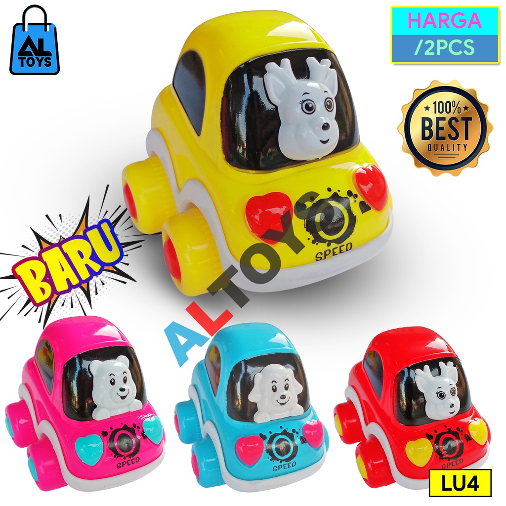 Mainan Anak Mobil Kartoon Set Lucu The Happy Team LU04