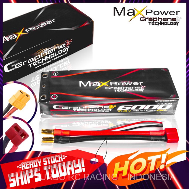 BATTERY LIPO RC CAR MAX POWER 6000mah 150c