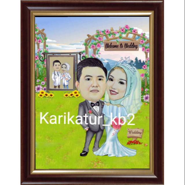 Karikatur wedding