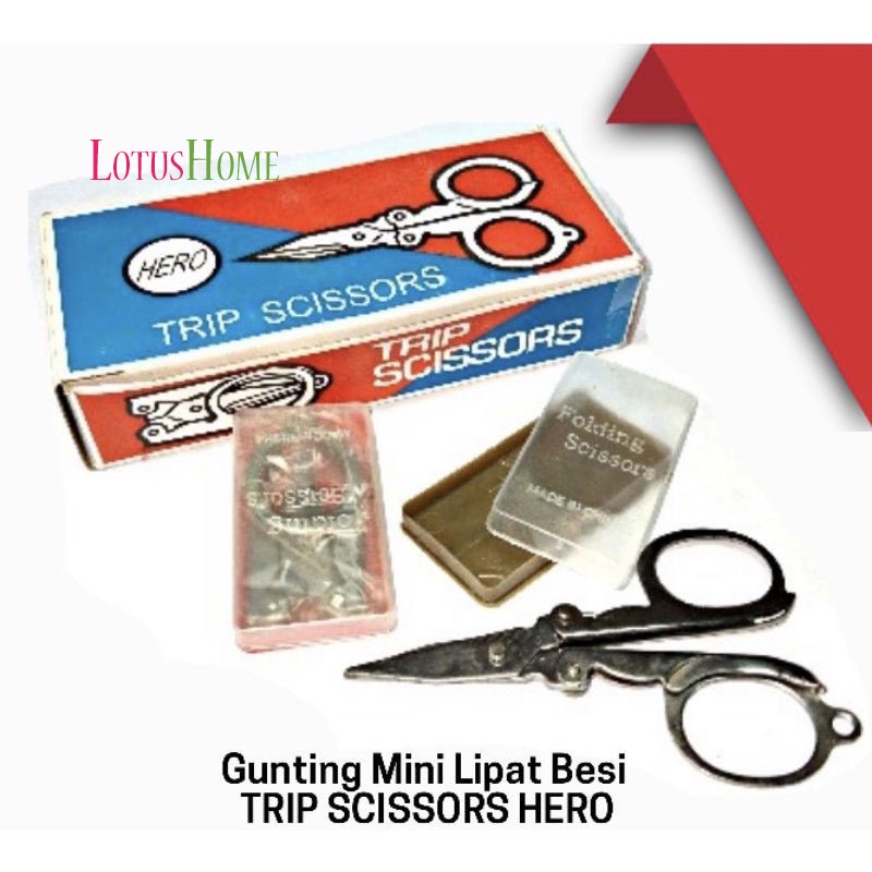 GUNTING LIPAT BESI HERO TRIP SCISSORS / GUNTING KECIL LIPAT