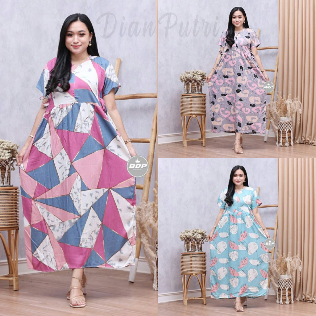 Dianputri - Daster Chibi Panjang Semata kaki Busui Kekinian Non Ruffle Dianputri-5