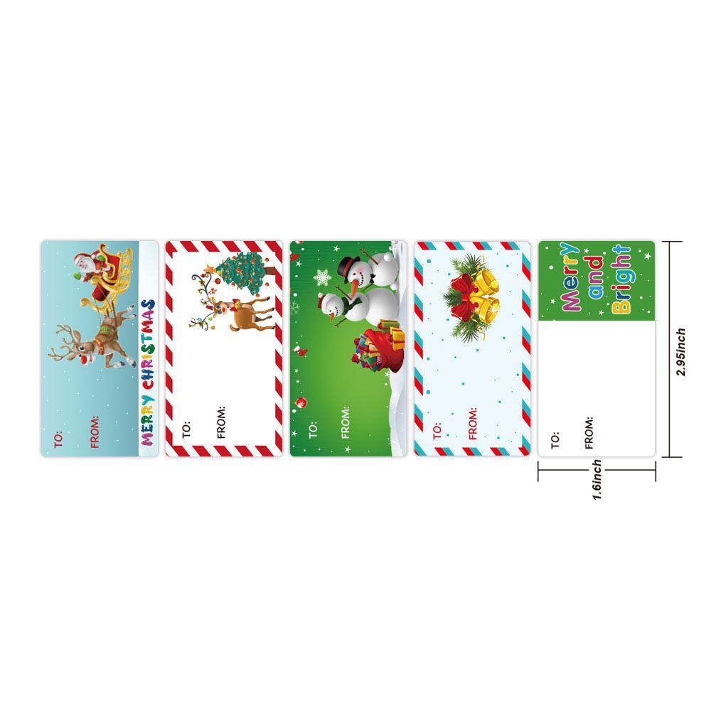 Populer 500PCS Celebrate Christmas Stationery Thank You Paket Kertas Stiker