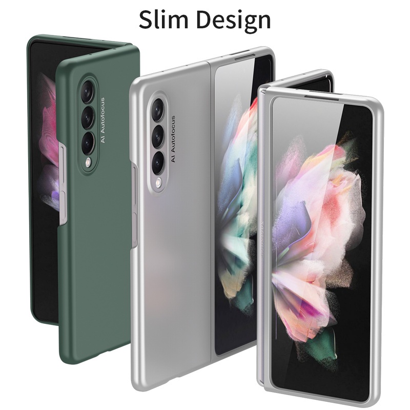 Casing Hard Case PC Matte Shockproof Ultra Tipis Mewah Untuk Samsung Galaxy Z Fold 3 / W22