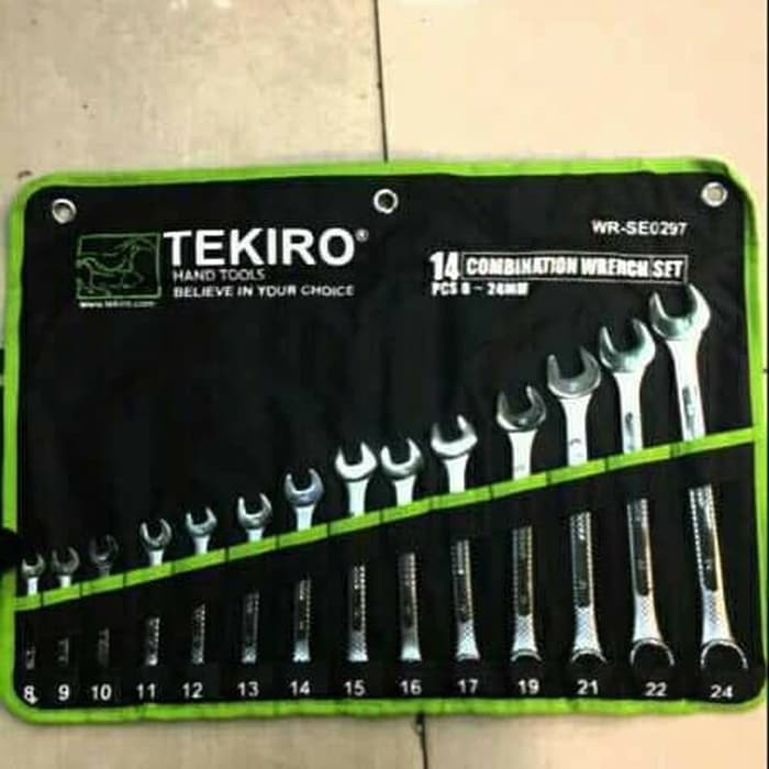 TEKIRO KUNCI RING PAS SET 14 pcs ( 8-24)