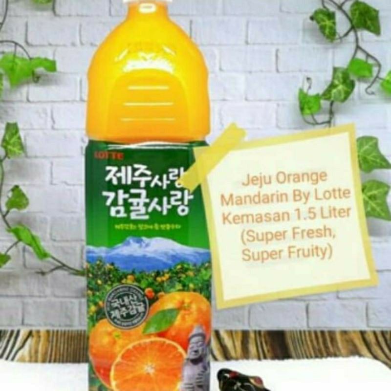 

Lotte Jeju Mandarin Orange Juice Korea Jus Jeruk Korean Tangerine Citrus Fruit Drink 1.5l