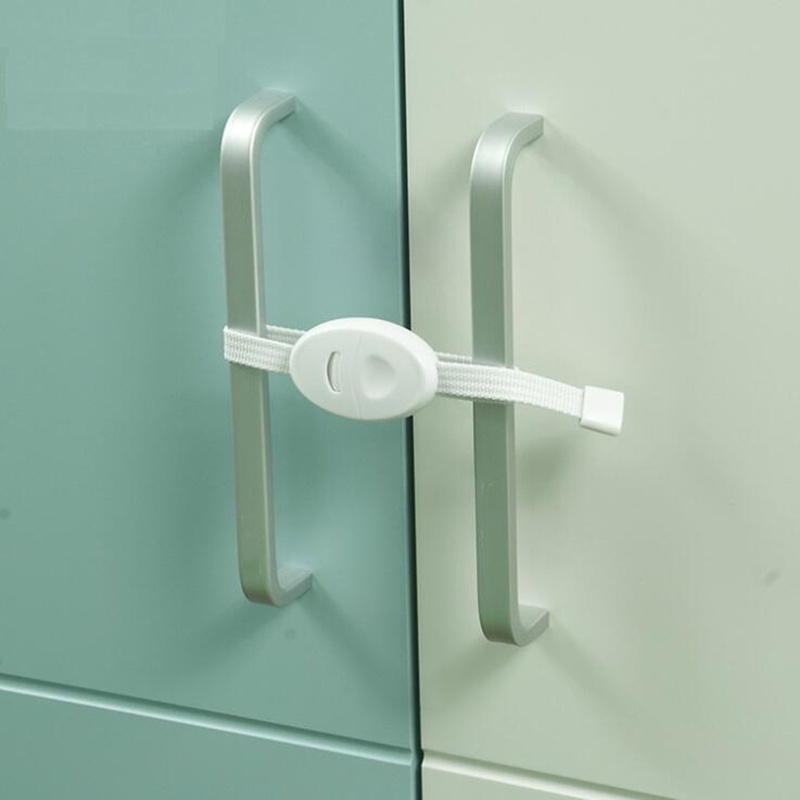 1pc Kunci Interlock Jendela / Pintu Bahan Plastik Untuk Keamanan Bayi / Anak