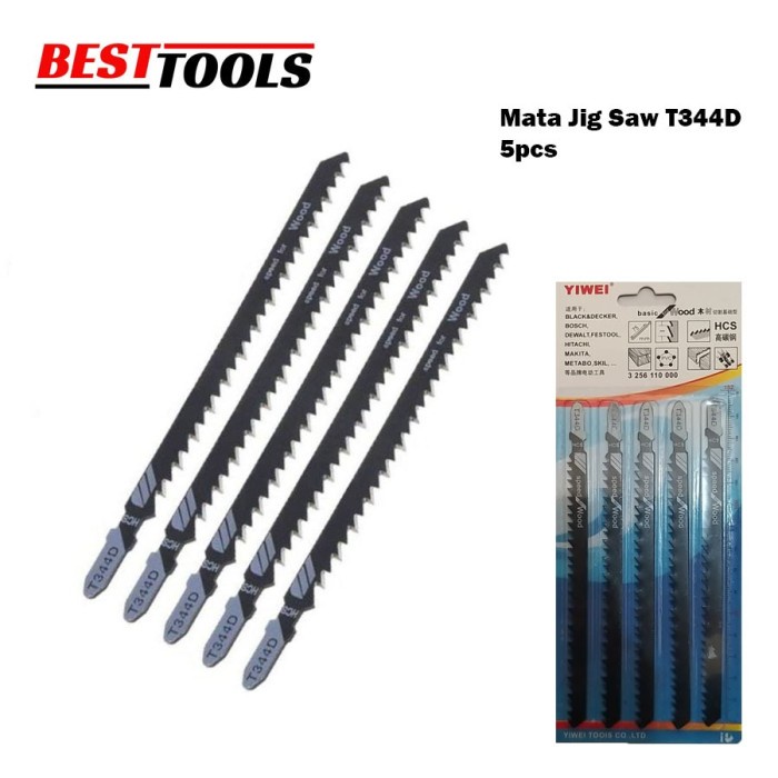 Mata Jig Saw Mata Gergaji Panjang 13cm Jigsaw Hcs Reciprocating 5 pcs