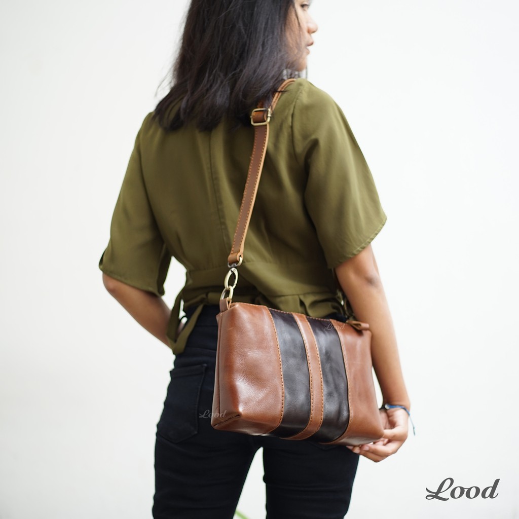 TAS SELEMPANG KULIT ASLI HAZELINE SLING BAG