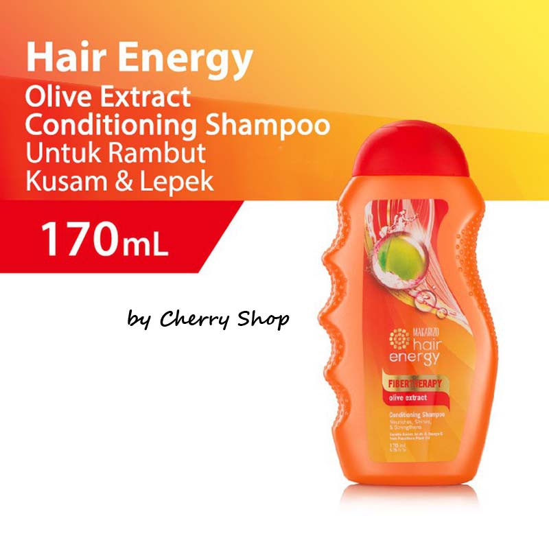 [170ML] MAKARIZO Hair Energy Conditioning Shampoo Botol Shampo Pembersih Rambut 2in1 Cherry Shop