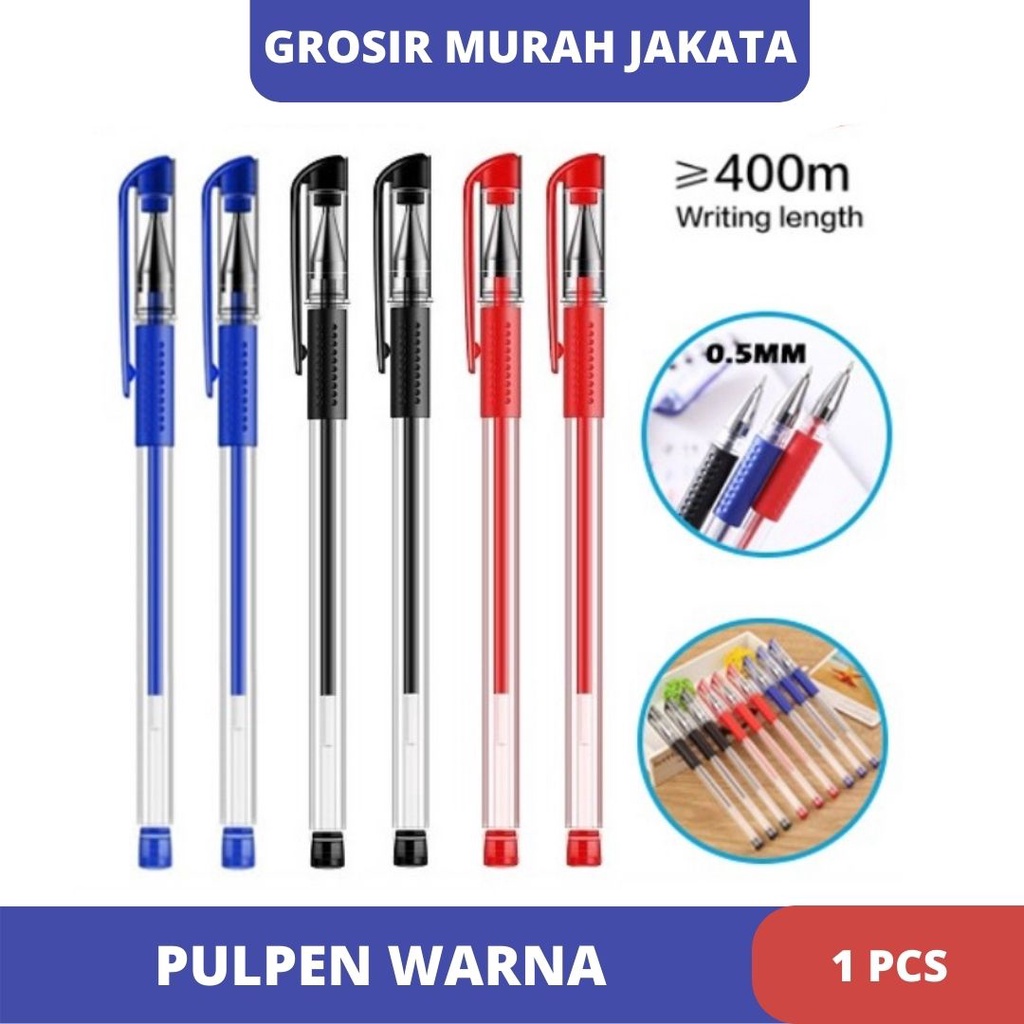

Pulpen Gel Ink Pen 0.5mm 3 Warna Alat Tulis Perlengkapan Sekolah Pena Tinta Gel Standart Bullet Tip GMJ