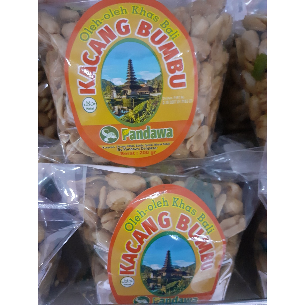 KACANG BUMBU PANDAWA OLEH OLEH KHAS BALI HALAL 200GR