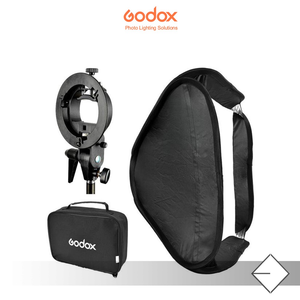 Godox Bracket S-type with Softbox 40x40 / Godox Softbox / Godox S-type