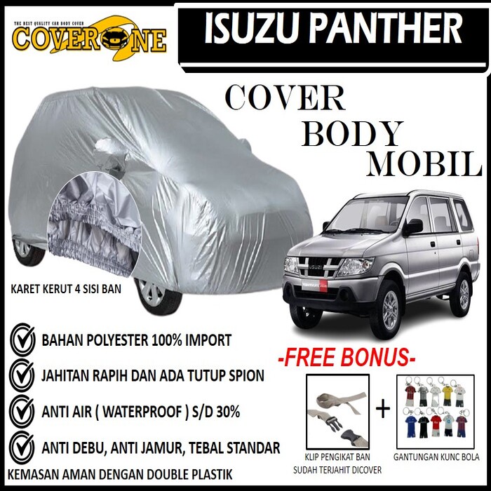 Selimut Sarung Body Cover Mobil Panther / Mantel Penutup Mobil Panther / Cover Mobil Outdoor Indoor / Selimut Mobil / Sarung Mobil / Cover Mobil Waterproof Anti Air Free Pengikat Ban