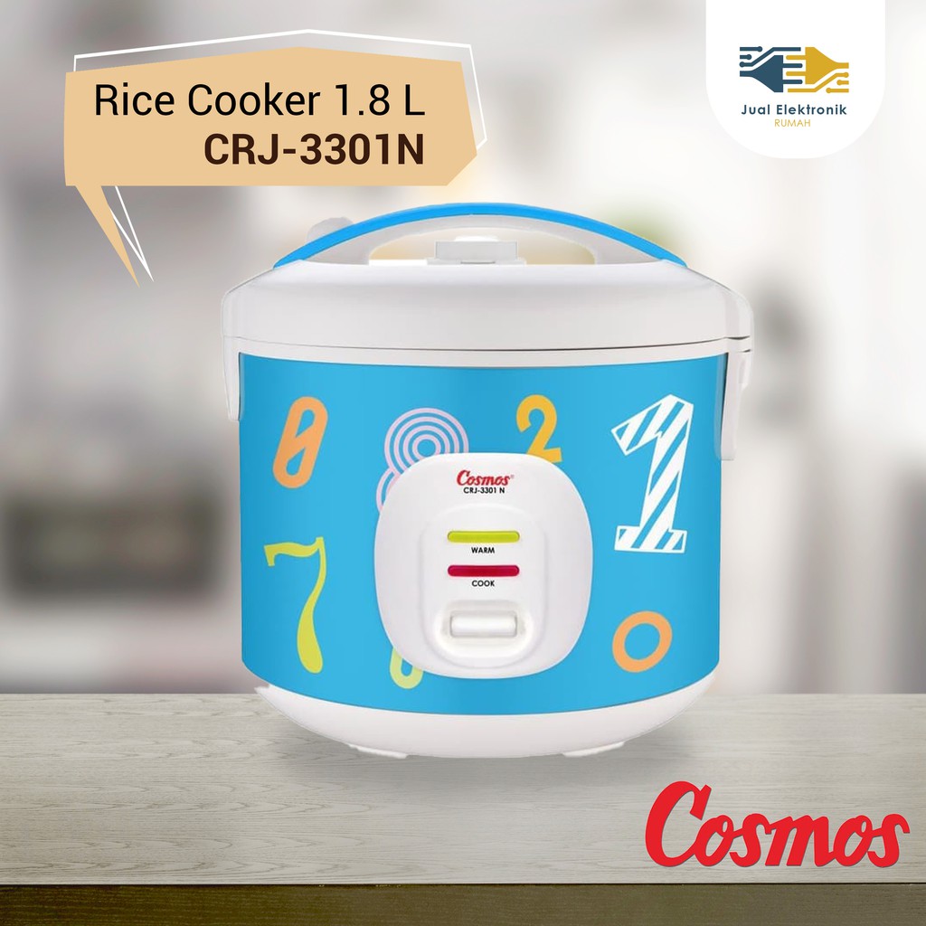 Cosmos Rice Cooker CRJ3301N 1,8 Liter Hemat Listrik