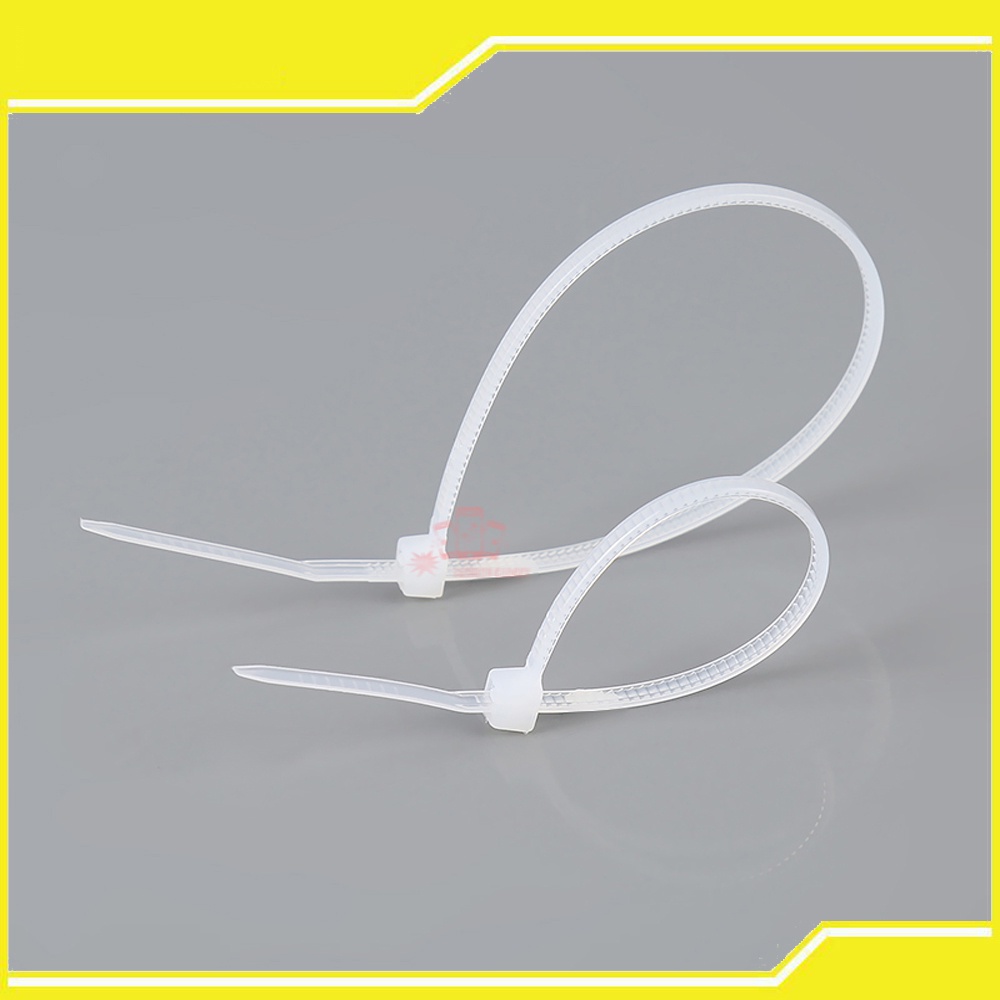 Kabel Tis Tali Kabel Ties 100 MM 10 CM /  150MM 15CM / 200 MM 20 CM 1 Bungkus Isi 100 Pcs Cable Tie Tali Pengikat Plastik Tali Ties Tali Kabel Tis Tali Pengikat Kabel