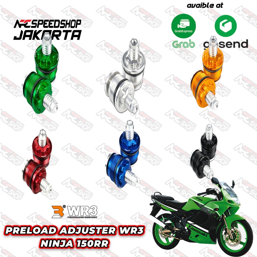 Preload Adjuster WR3 Setelan Shock WR3 Kawasaki NINJA 150RR