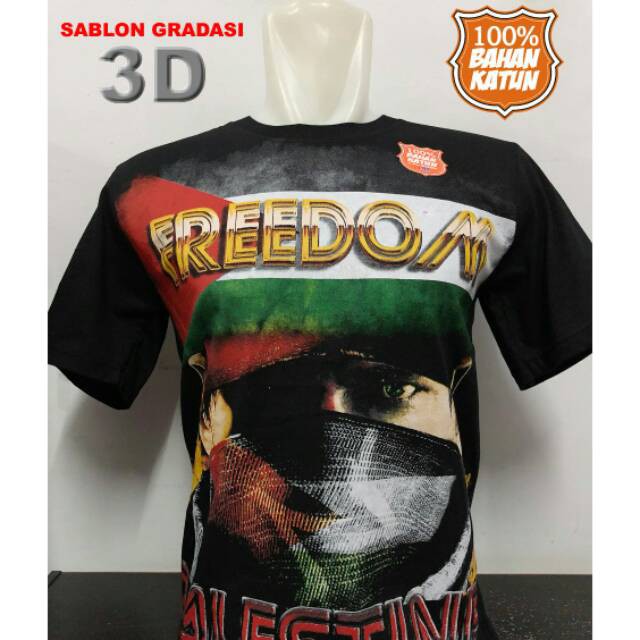 Pakaian pria kaos palestine 3d